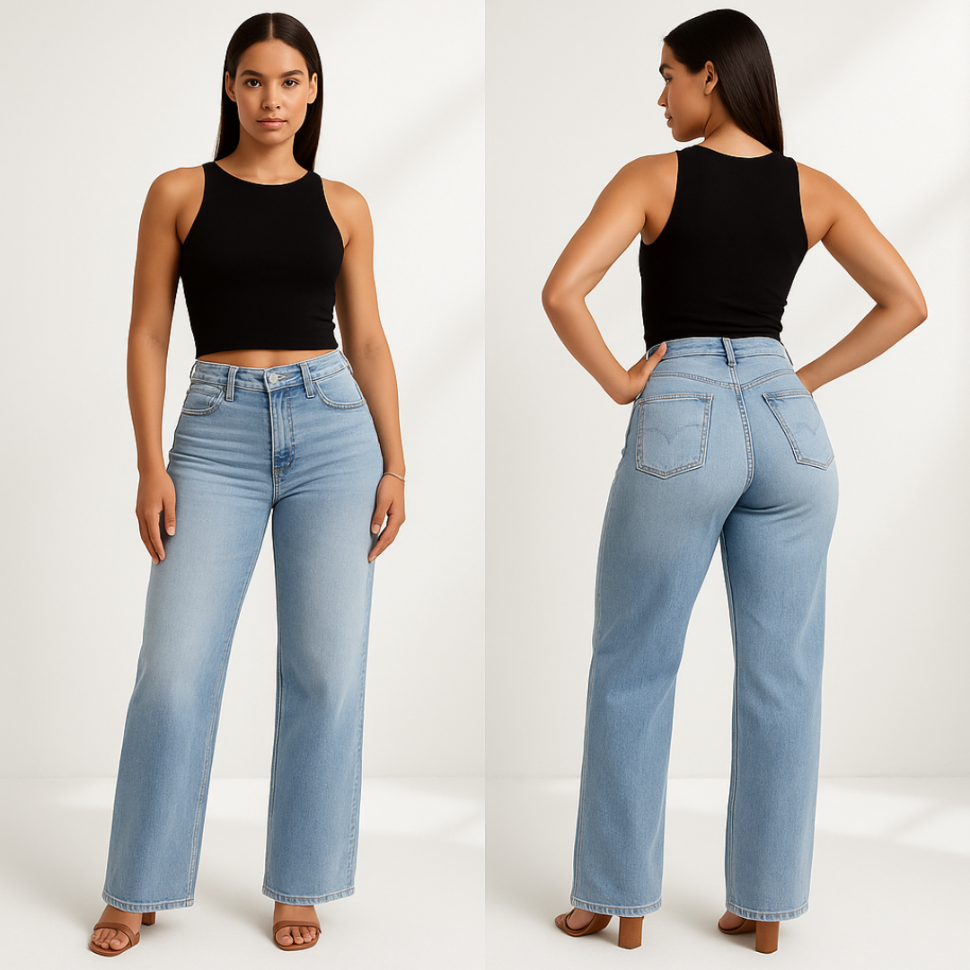 Velure® Mid-low Rise Stretch Jeans